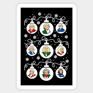 Classical Composers Ugly Christmas Sticker